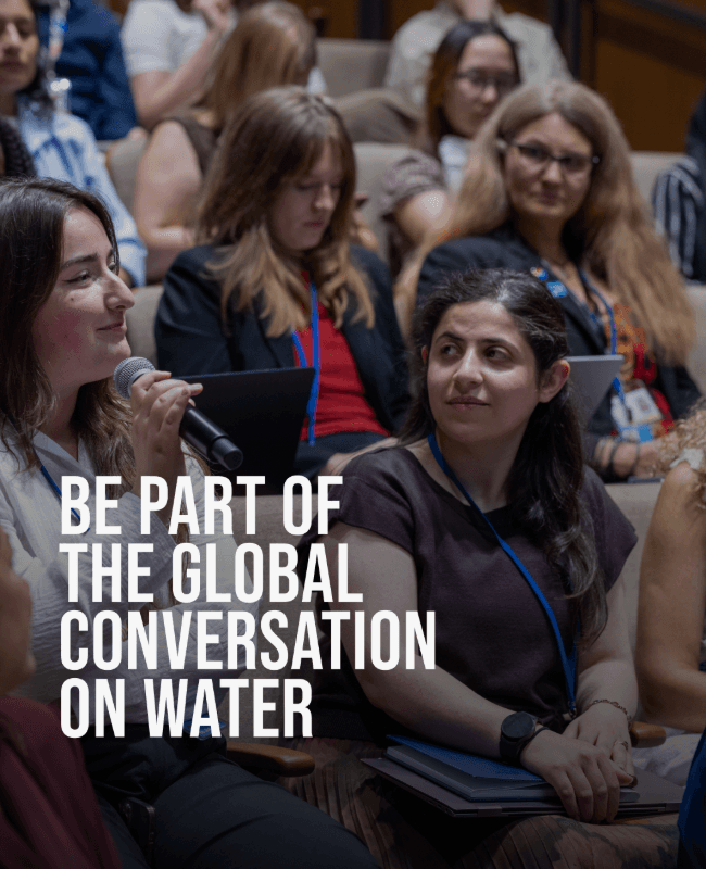 Be part of the global conversation on water